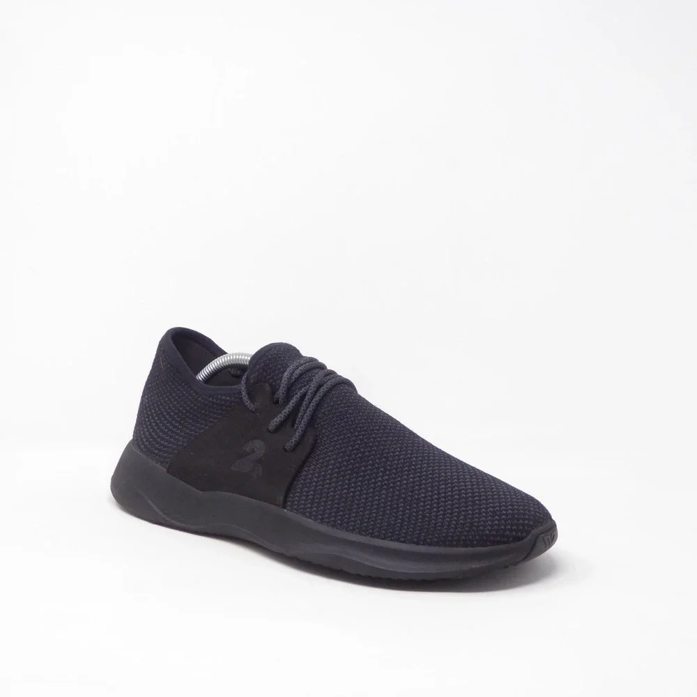 Vessi Mens Everyday Classic Sneakers Black Waterproof Knit Lace Up Size 12